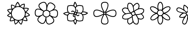Flowers ST font preview